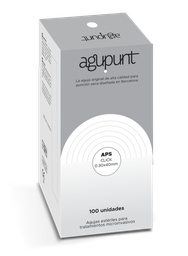 [A1040PC] APS Dry Needling-naald KLIK OP AGUPUNT (Wit, 40 mm, 0,30 mm)
