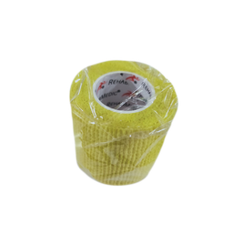 [RMV0212YL24] Benda Elastica Coesiva NASTRO COESTIVO REHABMEDIC (TEAM PACK) (Giallo, 5 cm, 24 unità)