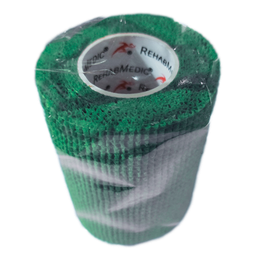 [RMV0213DG16] Benda Elastica Coesiva NASTRO COESTIVO REHABMEDIC (TEAM PACK) (Verde scuro, 7,5 cm, 16 unità)