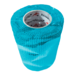 [RMV0213LB16] Elastic Cohesive Bandage COHESIVE TAPE REHABMEDIC (TEAM PACK) (Azul Cielo, 7,5cm, 16 udes)