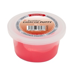 [RME08553] EXERCISE PUTTY REHABMEDIC Pasta terapeutica per le mani 450g (Rosso, Metà)