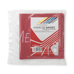 [RME101502] Samostatná elastická páska 1,5m CVIČENÍ BAND REHABMEDIC (Červené, Polovina)