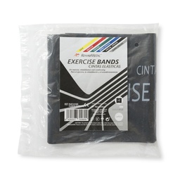 [RME101505] Ruban élastique individuel 1,5 m EXERCISE BAND REHABMEDIC (Noir, Forteresse spéciale)