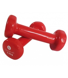 [SV1180] SVELTUS Epoxid-Hanteln (Rot, 13cm, 0,5 kg)