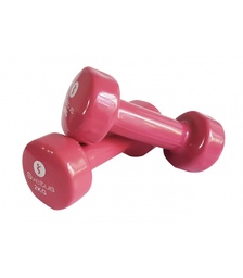 [SV1182] Halteres epóxi SVELTUS (Rosa, 17cm, 2Kg)
