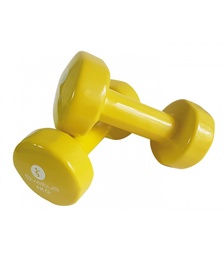 [SV1184] Halteres epóxi SVELTUS (Amarelo, 19cm, 4Kg)
