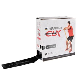 [TB12782] CLX THERA-BAND Bucle consecutive elastice 22m (Negru, Fort special)