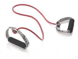 [TB21722] Tubos elásticos con asas THERA-BAND TUBING (Rojo, Medio)